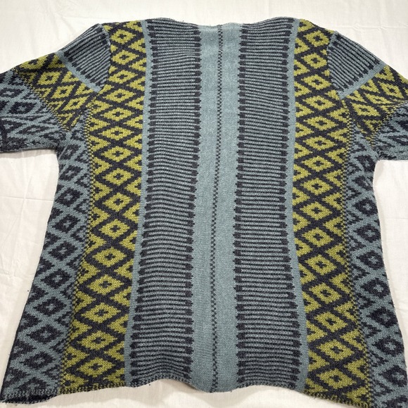 SWEATER CARDIGAN WOOL WOMEN XL J Jill Aztec design - Lovely  HAS SWEATER PIN - Picture 7 of 8